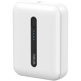 Resim WIWU Mini Powerbank 10000mAh Wiwu Wi-P033 LED Işık Göstergeli Taşınabilir Beyaz 