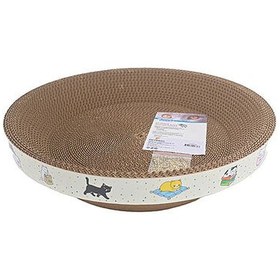 Resim Jooys 53363 Elips Karton Kedi Tırmalama 35 x 35 x 8 Cm 