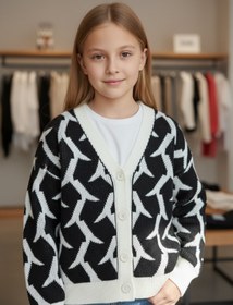 Resim Minimoda Kids Kız Çocuk Desenli Hırka 