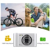 Resim 1080p Dijital Video Kamera 50 Mp Gümüş Gümüş 