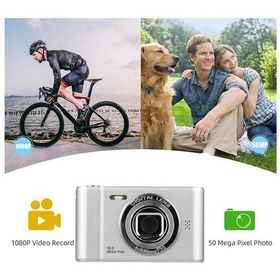 Resim 1080p Dijital Video Kamera 50 Mp Gümüş Gümüş 