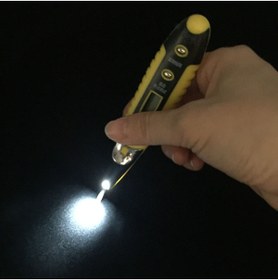 Resim Müstesna Voltaj Kontrol Kalemi 12-250 Dijital Led Işık Ve Led Göztergeli Kontrol Kalemi 