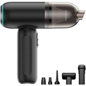 Resim Ximistore9 "kablosuz Çift Fonksiyonlu Araç Ve Ev Vakumu - 58000 Rpm, Led Işıklı, Şarj Edilebilir" 