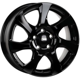 Resim CMS-1059-04 6.0x15"-4x108 ET45 63.4 Complete Black Gloss Jant (4 Adet) 