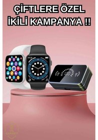 Resim Powerbank Bluetooth Kulaklık Ve Yeni Model Akıllı Saat Seti Anc Özelliği Dokunamatik 