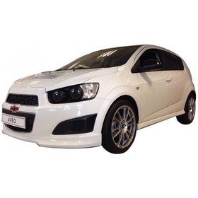 Resim Chevrolet Aveo Uyumlu Hatchback - Sedan 2012 Sonrası Yan Marşpiyel Seti Plastik Parça 