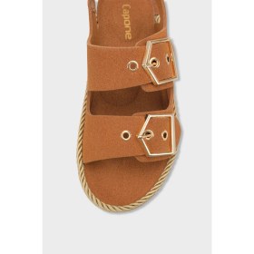 Resim Capone Outfitters Faith Metal Tokalı Konfor Kadın Sandalet 