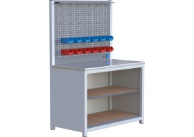 Resim SUYABATMAZ 1.30 Metre Raflı Çalışma Tezgahı 