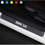 Resim nehay shop Bmw 320 İçin şık tasarım karbon sticker seti Aksesuar Oto Kapı Eşiği özel yeni sticker Karbon 4 Adet 