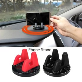 Resim 360 Derece Dönebilen Cep Telefonu Tutacağı Kaymaz Cep Telefonu Kurulumu Gösterge Paneli GPS Navigasyon Evrensel Cep Telefonu Tutacağı Dönebilen Araba Cep Telefonu Tutacağı 