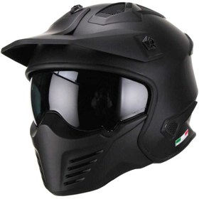 Resim Motospartan Sway Sw726x Modüler Kask Tokyo Mat Siyah 
