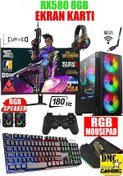 Resim DMC N187 (PUBG,GTA 5) I5 9400f,32gb Ram,500gb Hdd,256gb Ssd,rx580,24''180hz Oyuncu Masaüstü Bilgisayar 