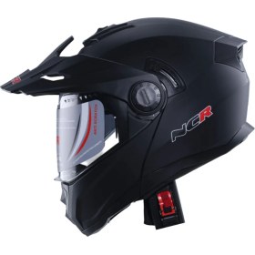 Resim NCR X-Cross Çene Açılır Kask Mat Siyah (Ece-22.06) 