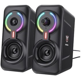 Resim Maiyame Onıkuma L6 Rgb Destekli Bilgisayar Hoparlörü, Bluetooth Ve Kablolu, Oyun Ve Ev Kullanıma Uygun, Açık Ses Deneyimi, 2'li Paket 