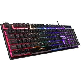 Resim Everest Kb-24 Siyah Rainbow Q Membrane Oyuncu Klavyesi 