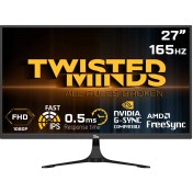 Resim Twısted Mınds 27" TM27FHD165IPS Fhd 165HZ 0,5ms HDMI Dp HDR10 Fast IPS Çerçevesiz Gamıng Monitör 