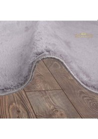 Resim Bonny Home Elite Gri 120x120 Cm Yuvarlak Peluş Banyo Paspası Gri 