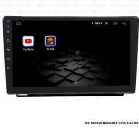 Resim MYWAYY Myway Renault Clio 5 Android Multimedya Carplay Navigasyon Ekran - 8gb RAM+128 GB HDD - Myway 