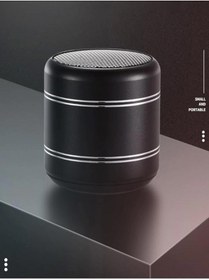 Resim Mini Alüminyum Tws Kablosuz Bluetooth Hoparlör – Yuvarlak Metal Tasarım, Yüksek Bas Ve Taşınabilir Özellikler 