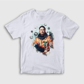 Resim Presmono Unisex Çocuk Astronaut Science Elon Musk T-Shirt 