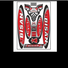 Resim Bisan Bisan 001 Bisiklet Sticker Çok Renkli 