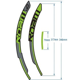 Resim 27.5mavi Gri-29beyaz Gri-dağ Bisikleti Roam 40 Çark Seti Sticker Mtb Bisiklet Çıkartmaları 27.5 İnç Ve 29 İnç Jant Çıkartmaları Gri 