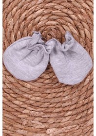 Resim Breeze Yenidoğan Bebek Eldiveni Gri Melanj-Gri Melanj-Standart Gri Melanj 
