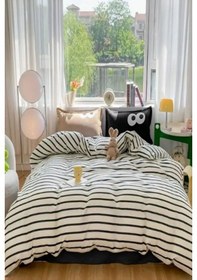 Resim 2li Yastık Kılıfı Oxf. Funny Siyah Siyah 