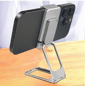 Resim Bucuks 360 Derece Dönen Tüm Telefon Tipleri İle Uyumlu Metal Telefon Standı Braket 