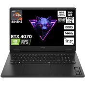 Resim HP Omen 17-DB0021NT A44QSEAHMFY35 R7-8845HS 48 GB 4 TB SSD RTX4070 8 GB 17.3" W11P Dizüstü Bilgisayar 