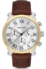 Resim Romanson Tl0334hm1cbs5b Deri Kordon Erkek Kol Saati 