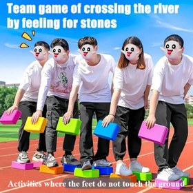 Resim 3 adet gökkuşağı renkli yüksek dayanımlı AEV köpük çubuk | açık hava takım oluşturma spor oyun seti | kamp ve eğlenceli parti için genişletilmiş antrenman ekipmanları | esnek, uzun ömürlü, çamaşır makinesinde yıkanabilir tekrar kullanılabilir boş zaman aktivite malzemeleri 