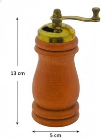 Resim Fantom El Yapımı Ahşap Karabiber Değirmeni Öğütücü (5cmx13cm) 