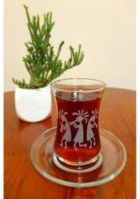 Resim Kokopelli Işlemeli 6'lı Çay Seti 155 Cc 