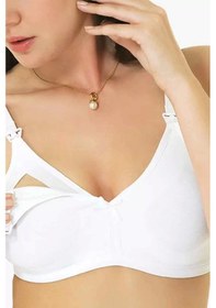 Resim Kadın Penye Emzirme Sütyen Beyaz 