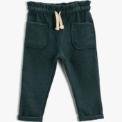 Resim Erkek Bebek Basic Beli Bağlamalı Eşofman Altı 
