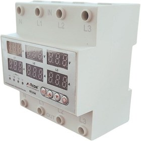 Resim Rcon Rcv04 Trifaze Akım Ve Voltaj Korumalı Sigorta 63a 
