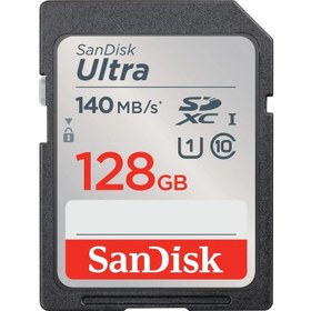 Resim Sandisk Ultra 128GB 140MB/S Sdhc/sdxc Class 10 Uhs-I Hafıza Kartı SDSDUNB-128G-GN6IN 