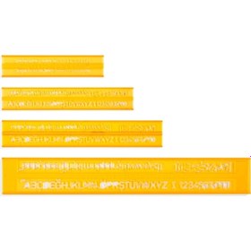 Resim Empressco Supertrend Teknik Resim Yazı Şablonu Seti 3-10 mm, Kullanışlı ve Dayanıklı 