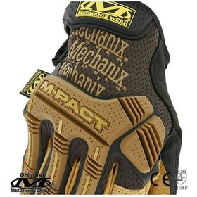 Resim Mechanix Wear® M-Pact Durahide Leather Deri Eldiven (Siyah/Kahve) Siyah - Kahverengi 