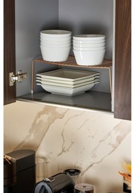 Resim Edora Home Dolap İçi Düzenleyici Çok Amaçlı Rose Raf - Metal Paslanmaz 