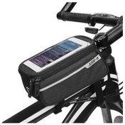 Resim Pazly Mufunye Mtb Bisiklet Üst Boru Çantası, 6 Ekran Boyutu, Telefon, Kulaklık Deliği, Siyah Siyah 