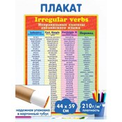 Resim Mir Otkrytok İngilizce Eğitim Posteru "düzeltilmemiş Fiiller" 145868145 