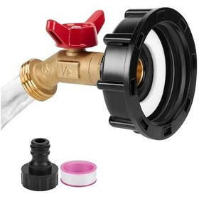 Resim Fochsia Dayanıklı Pirinç Ibc Konteyner Hortum Bağlantısı 3 4 Npt İç Diş Ght Çıkış 1 Set 