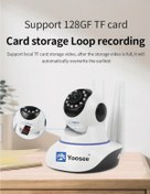 Resim Yoosee WIFI Ip Ev İşyeri Güvenlik Kamerası 360 ° Hd Kablosuz Kamera 
