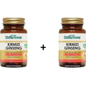 Resim 2 Adet Shiffa Home Aksu Vital Kırmızı Ginseng 60 Kapsül 850 MG 