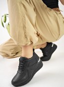Resim Muggo NEPAL Garantili Kadın Ortopedik Yüksek Taban Günlük Bağcıklı Sneaker Spor Ayakkabı 