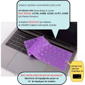 Resim McStorey Macbook Pro Klavye Koruyucu US(ABD) İngilizce Baskı A1706 1989 2159 A1707 1990 Uyumlu 
