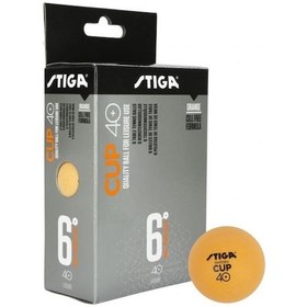 Resim Stiga Cup 6lı Masa Tenisi Pinpon Topu Turuncu 1110-2503-06 