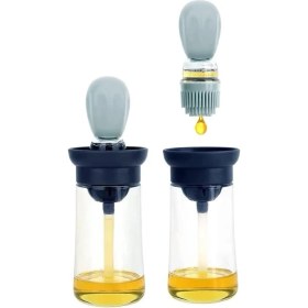 Resim Braventa Collection Safestore Cam Hazneli Şişe Silikon Yağ Sos Yumurta Fırçası Yağlama Fırçası 